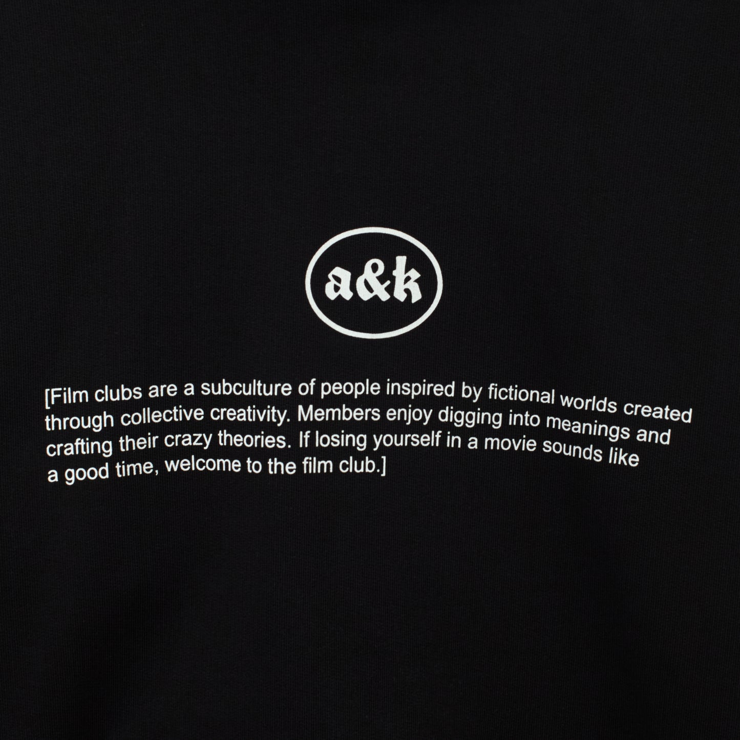 Hoodie "What is a Film Club Black"
