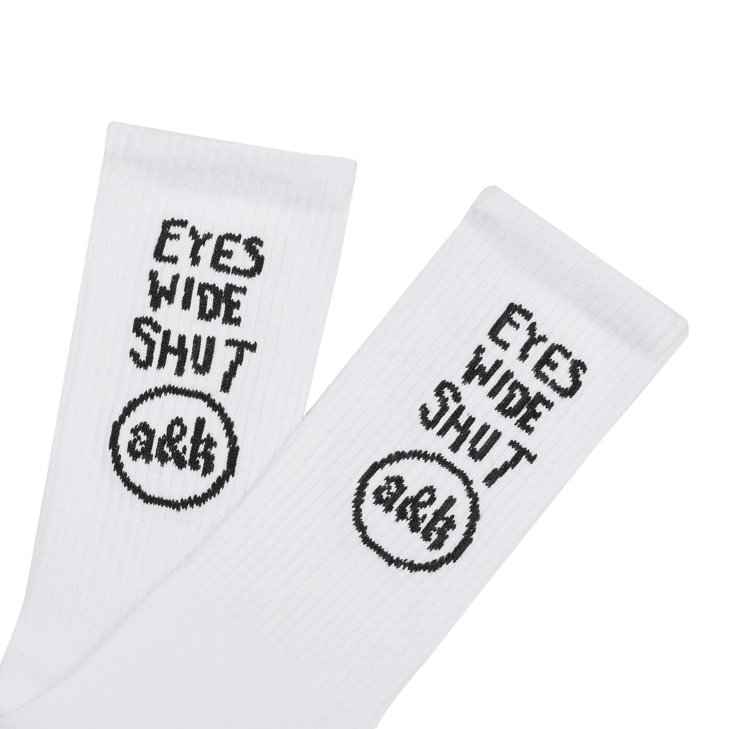 Socks "Eyes Wide Shut White"