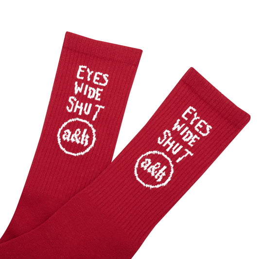 Socks "Eyes Wide Shut Red"
