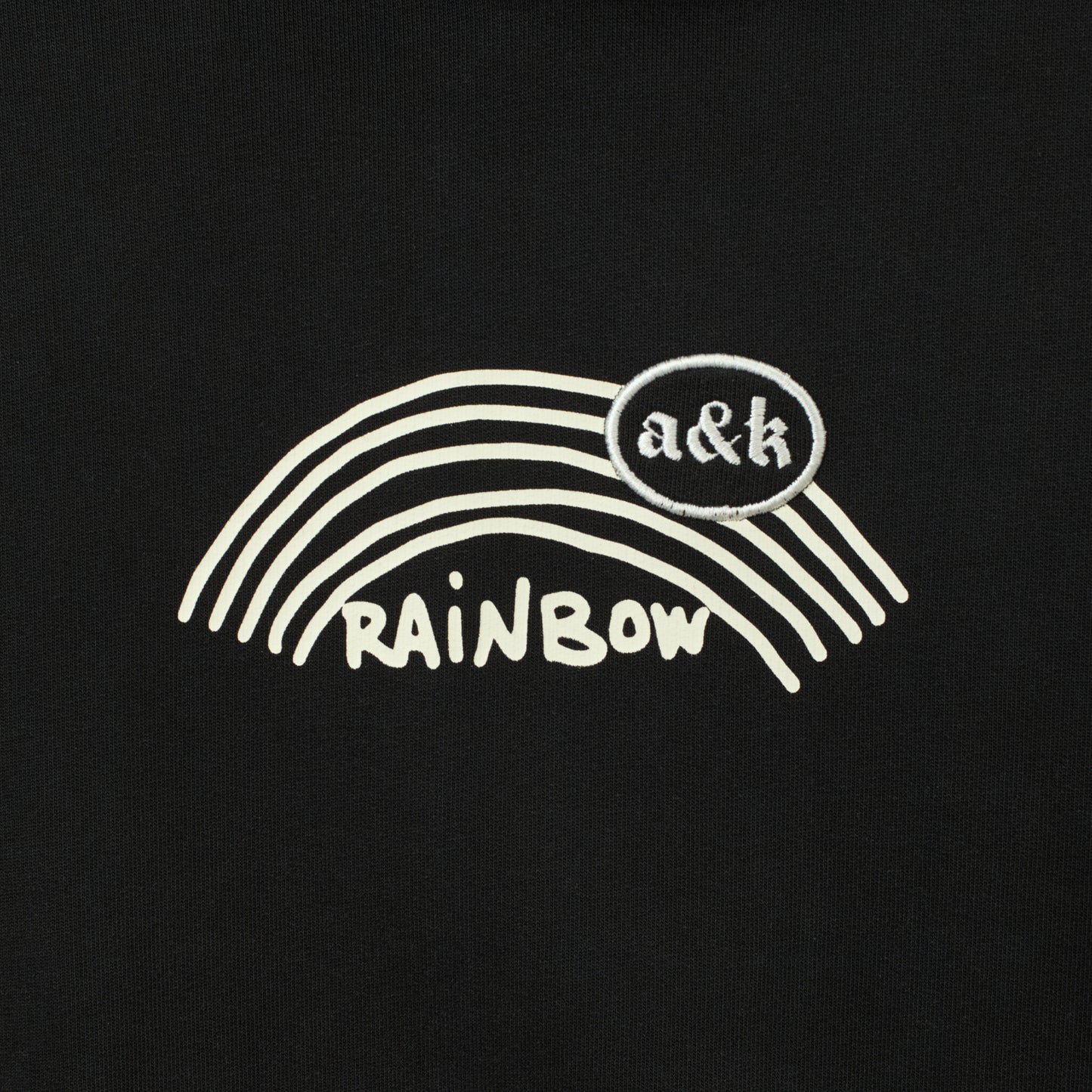 Hoodie "Rainbow Black"
