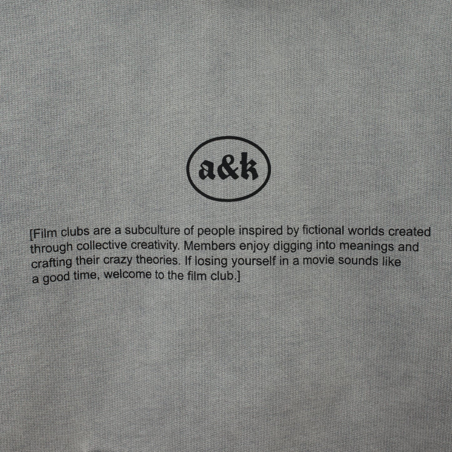Hoodie "What is a Film Club Grey"